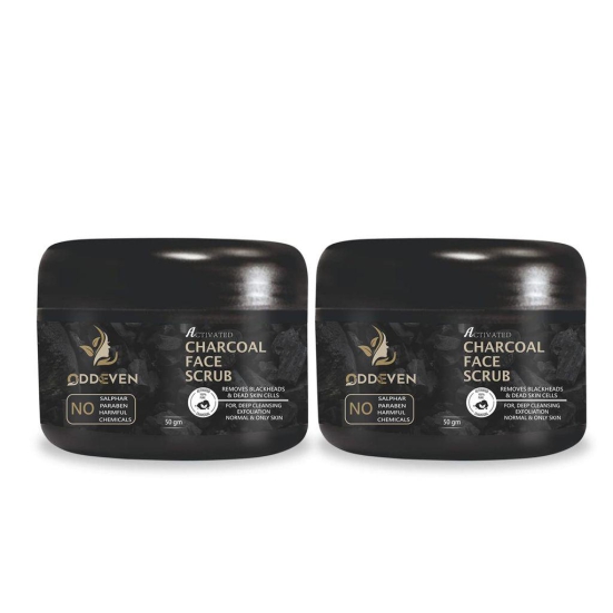 SHREE ENTERPRISE Activated Charcoal Anti-pollution Face Care - Charcoal Face Scrub & Face Wash, 50 gm Each (Combo of 2)