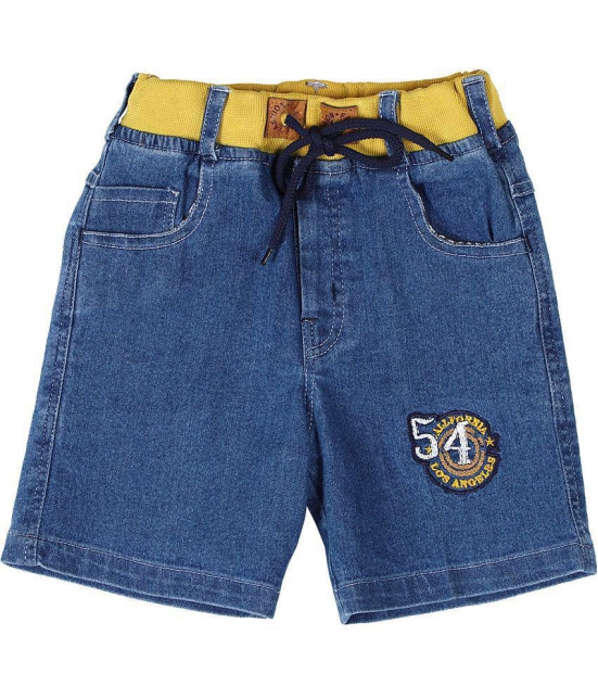 Cremlin Clothing - Blue Denim Boys Shorts ( Pack of 1 ) - None