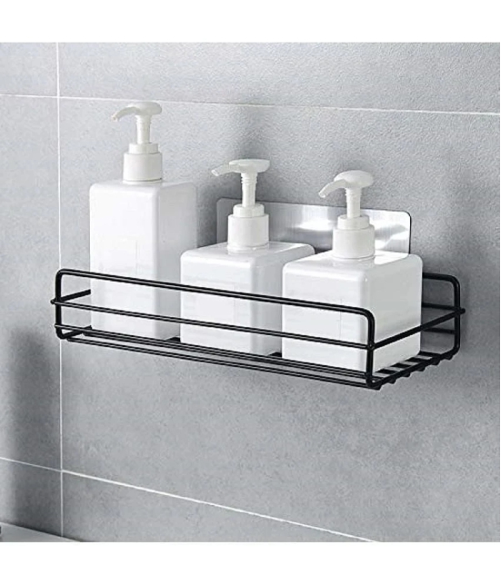 VVORAA- Multipurpose Kitchen Bathroom Wall Shelf with Strong Magic Sticker (Pack of 1)