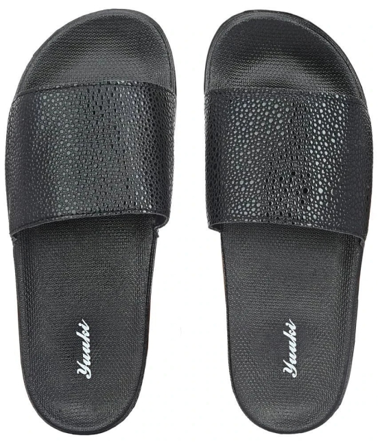 YUUKI - Black Womens Slide Flip Flop - None