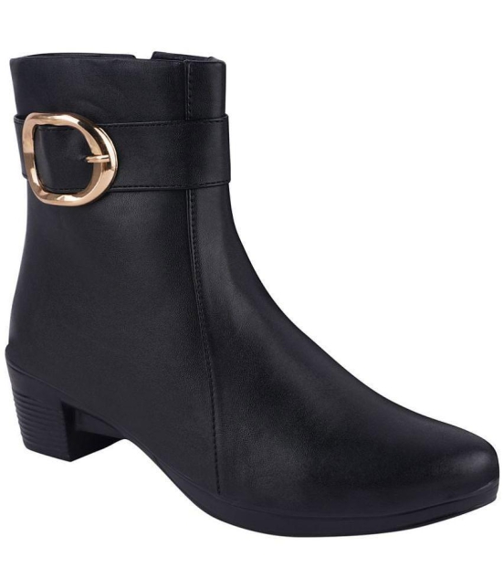 Shoetopia - Black Women''s Ankle Length Boots - None