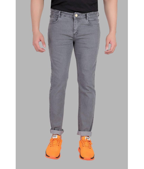 RAGZO Slim Fit Basic Mens Jeans - Grey ( Pack of 1 ) - None