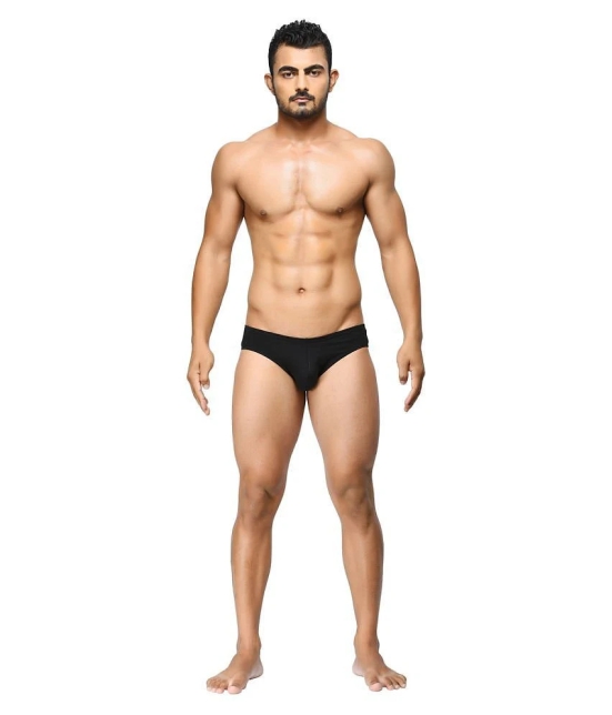 La Intimo Cotton Mens Briefs ( Black ) - 38