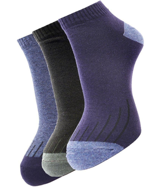 Dollar - Cotton Blend Multicolor Mens Ankle Length Socks ( Pack of 3 ) - Multicolor