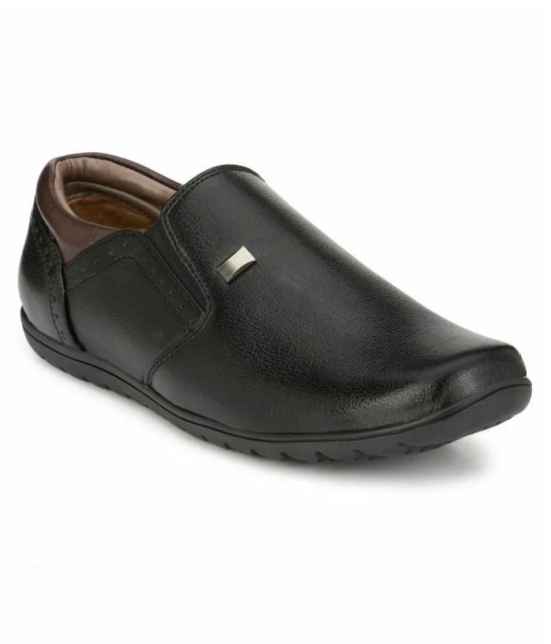 Sir Corbett Slip On Non-Leather Black Formal Shoes - None