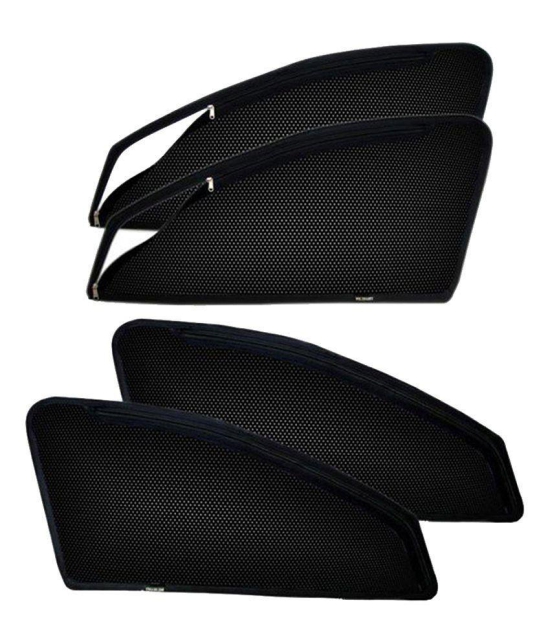 Kozdiko Magnetic Sunshades with Zipper for Side Windows Set of 4 Black