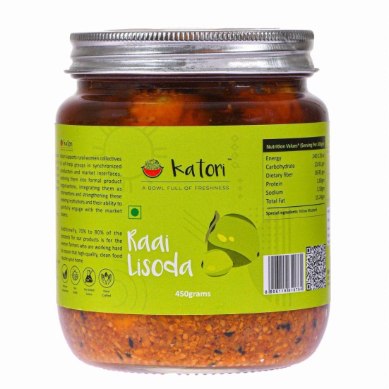 Katori Handcrafted Lisoda (Raai) Pickle 500gm