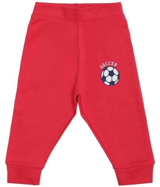 BOYS TRACK PANT  SOLID RED BRIGHT - None