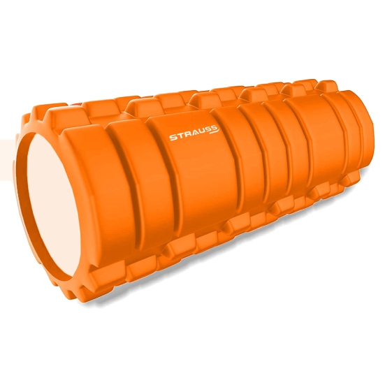 Strauss Deep Tissue Massage Foam Roller 45 cm Orange-Strauss Deep Tissue Massage Foam Roller, 45 cm, (Orange)