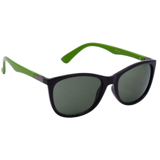 Hrinkar Green Cat-eye Sunglasses Styles Black, Green Frame Glasses for Women - HRS-BT-06-BK-GRN-GRN