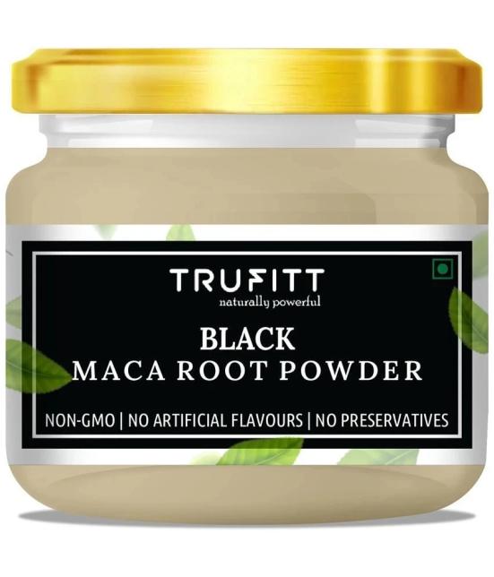 Trufitt Peruvian Black Maca Root Powder Boosts Energy And Immunity Relieves Stress - (100Gm)