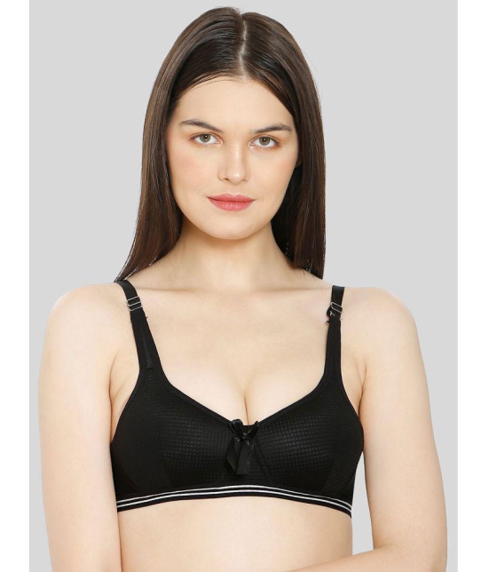 ILRASO - Black Cotton Blend Lightly Padded Women's Plunge Bra ( Pack of 1 ) - None