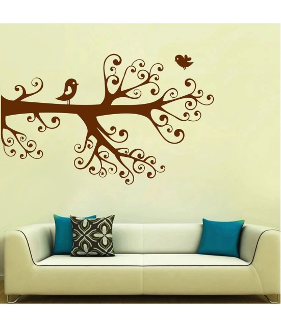 Decor Villa Bird Flying On Tree Wall PVC Wall Stickers