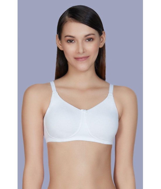 Amante Cotton T-Shirt Bra - White Single - 32B