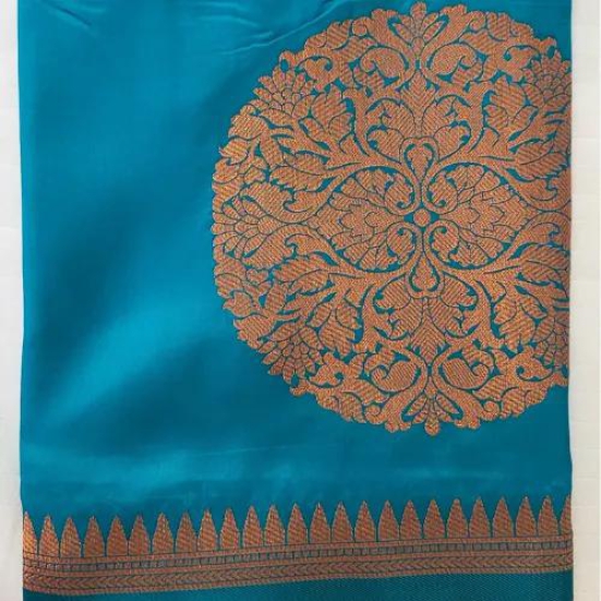 Semi Pattu SkyBlue Saree