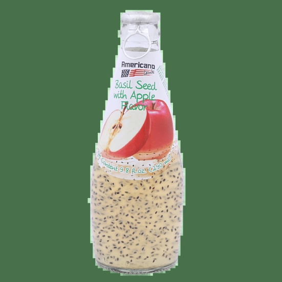 Americana Basil Seed Drinks Apple, 290 Ml