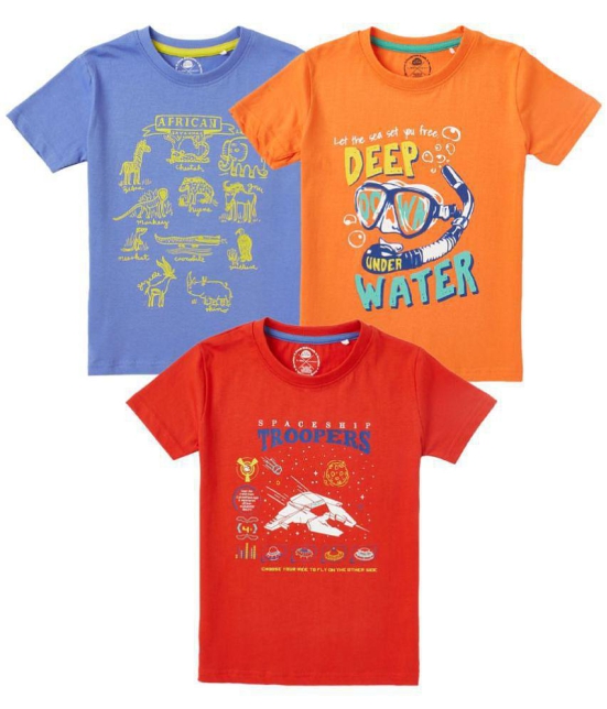 Cub Mcpaws - Multi Color Cotton Boy's T-Shirt ( Pack of 3 ) - None