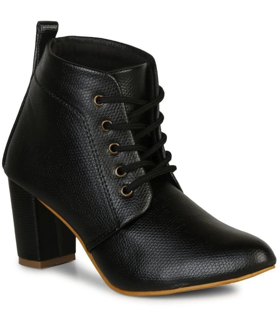 Commander - Black Womens Ankle Length Boots - None