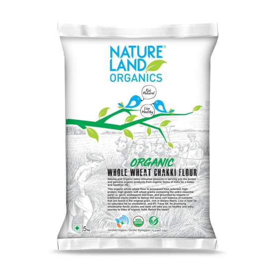 Natureland Organics Whole Wheat Flour 5 kg