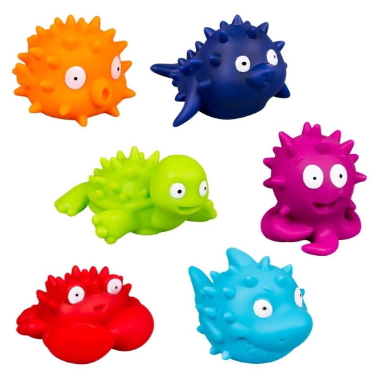 4pc Soft Silicone Sea Animal Sensory Toys