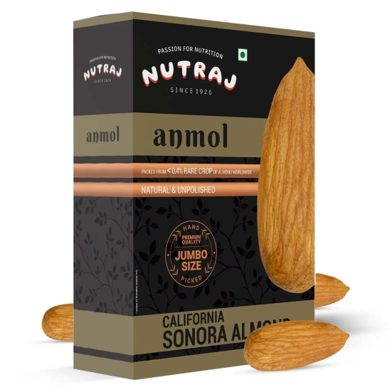 Nutraj Anmol Jumbo Size Sonora Almonds 500gm 500g