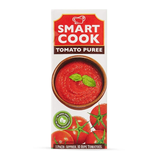 Smart Cook Tomato Puree, 200 Ml Carton