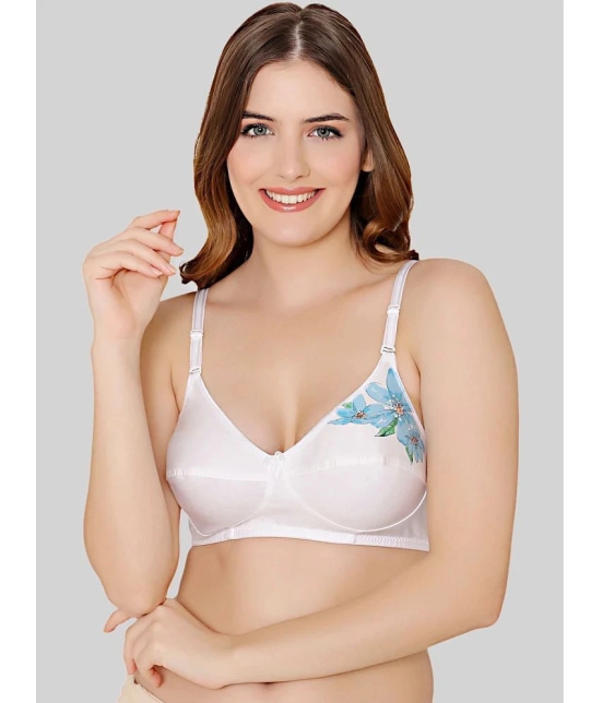 Bodycare White Cotton Blend Non Padded Womens Everyday Bra ( Pack of 1 ) - None