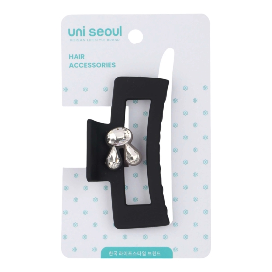 Korean Small Bunny Hair Clutcher-Black