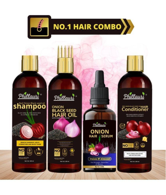 Phillauri - Hair Growth Onion Oil 330 ml ( Pack of 4 )