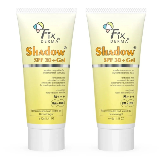 Shadow Sunscreen for Oily Skin SPF 30+ Gel - Acne Prone 40g Pack of 2-80g