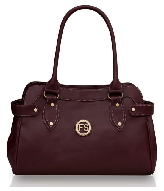 Fostelo -   Maroon Faux Leather Shoulder Bag - Maroon