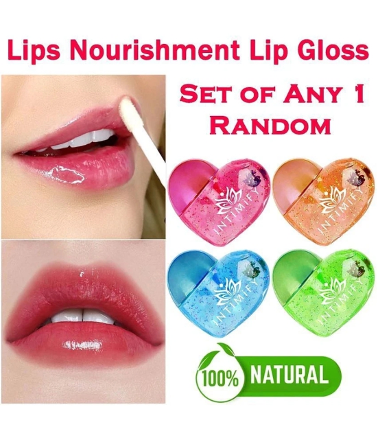 Intimify Shiny Lip Gloss, Lip Plumper, Transparent Glossy Lip Gloss, Red Lips, Pink Lips, 10Ml