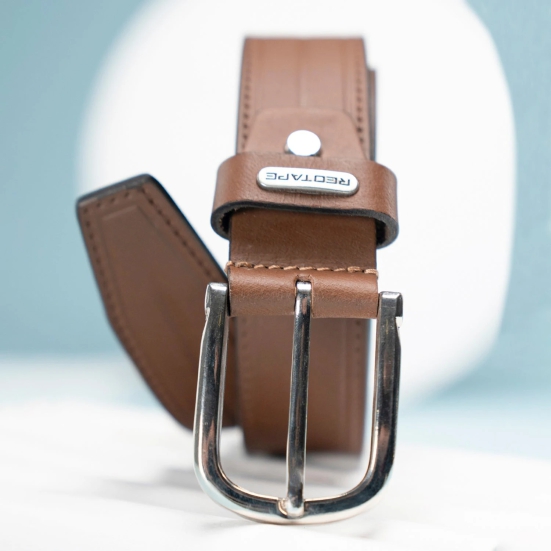 Red Tape Leather Belt For Men | Solid Leather Belt | Classic And Durable