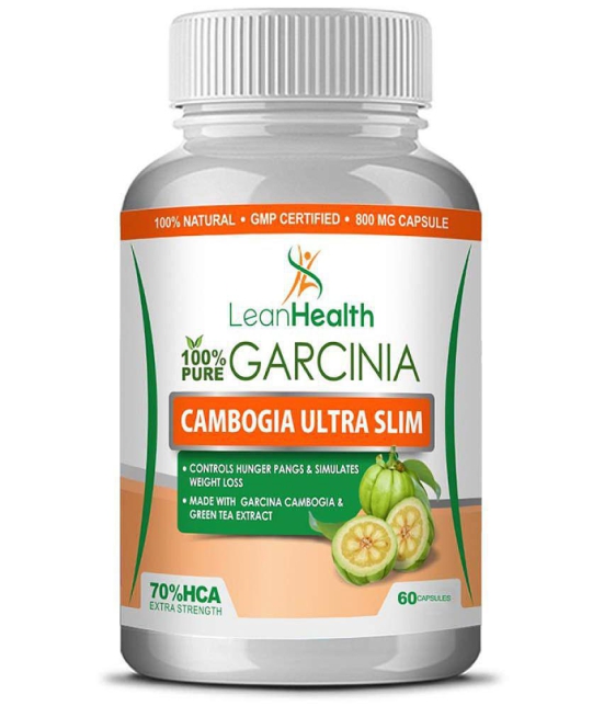 Leanhealth Garcinia Cambogia 800 mg with extract of Guggul and Green Tea - 60 Capsule | Helps in Natural Weight Manegement