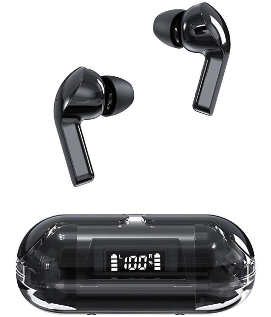 COREGENIX Slide With LED Bluetooth True Wireless (TWS) In Ear 30 Hours Playback Low Latency IPX4(Splash & Sweat Proof) Black