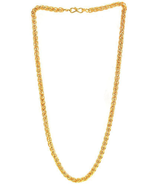 Jewar Mandi - Gold Plated Brass Chain ( Pack of 1 ) - None