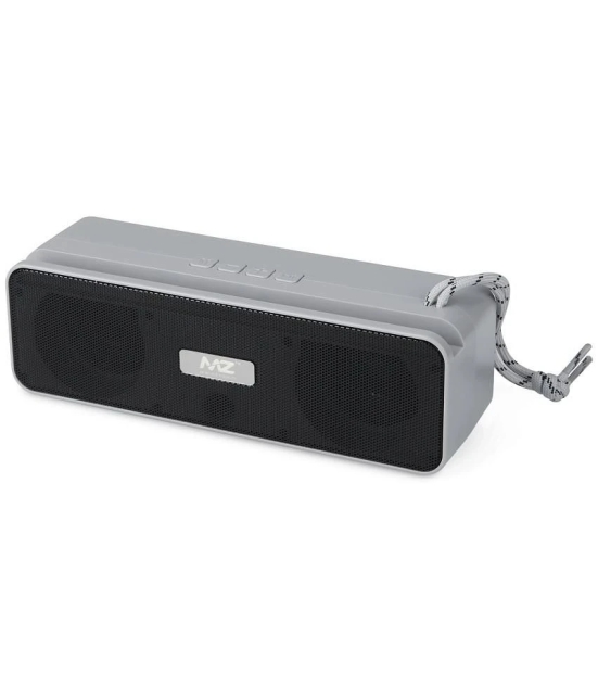 MZ M204 10 W Bluetooth Speaker Bluetooth V 5.0 with SD card Slot Playback Time 6 hrs Grey - Grey