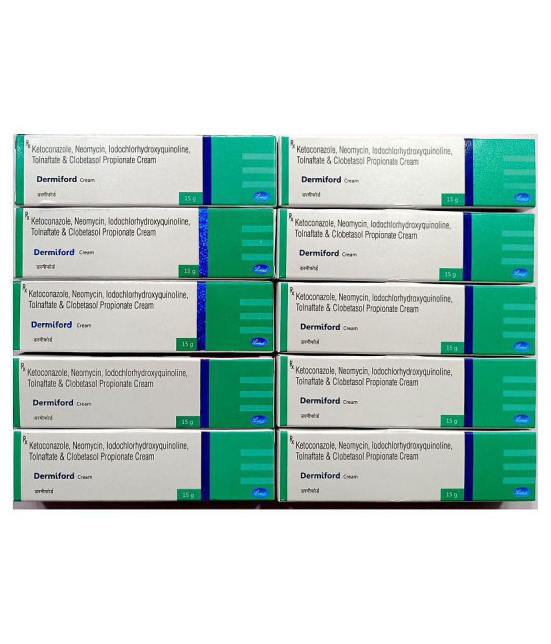 DERMIFORD CREAM 15 GM ( PACK OF 10) Day Cream 150 gm Pack of 10