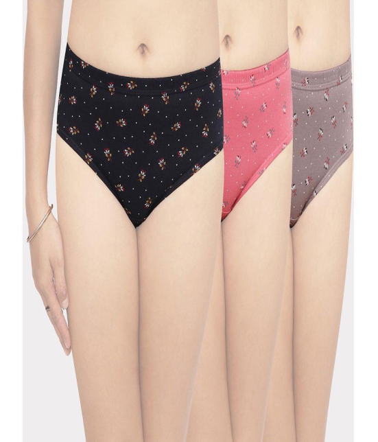 IN CARE LINGERIE - Multicolor Cotton Printed Women's Hipster ( Pack of 3 ) - None