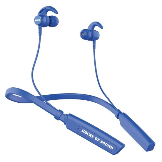 Bluetooth Headset  (Blue, In the Ear)-Free Size
