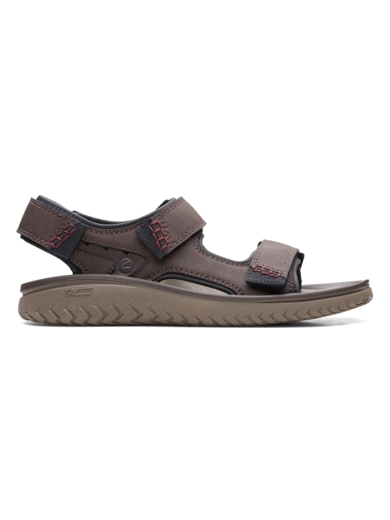 CLARKS BROWN MEN WESLEY BAY SANDALS