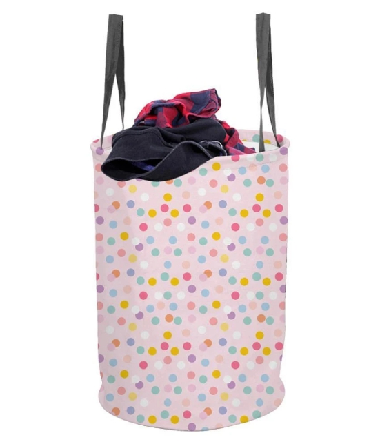 PrettyKrafts Laundry Basket for Clothes with Handles Round shape without lid (45 LTR) Pack of 1