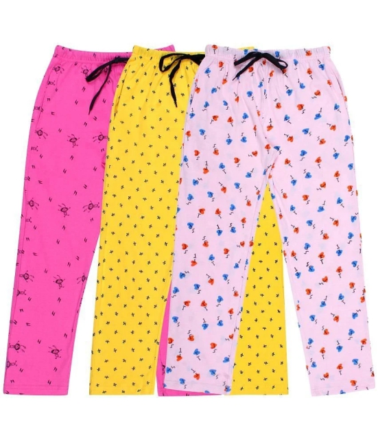 DIAZ Kids Cotton printed Trackpant/Trousers/Lower Combo pack of 3 - None