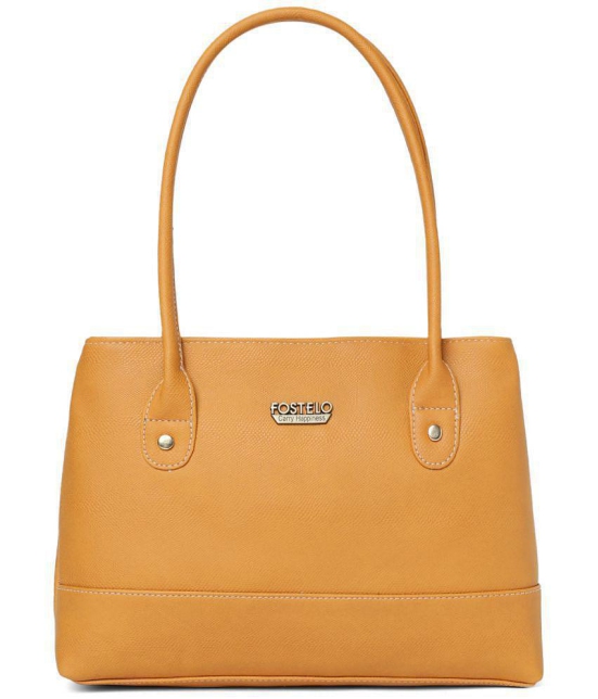 Fostelo - Orange PU Shoulder Bag - Orange