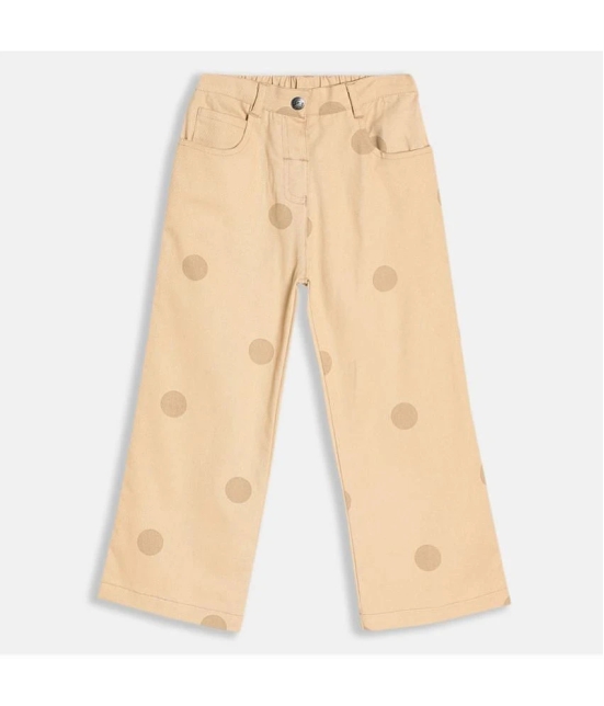 MINI KLUB Beige Woven Pant For Kids Girls - 8Y