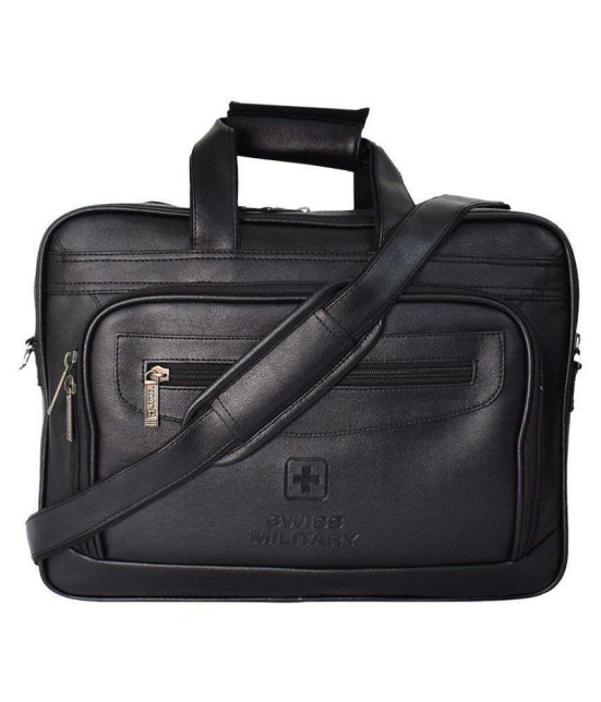 Swiss Military PLB1 Black P.U. Office Bag