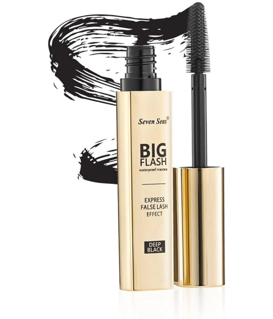 Seven Seas Waterproof Big Flash Mascara | Smudgeproof Mascara (Jet Black)