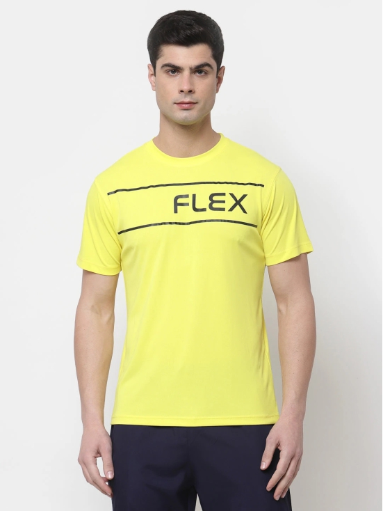 MENS POL FLEX TEE-S / Yellow