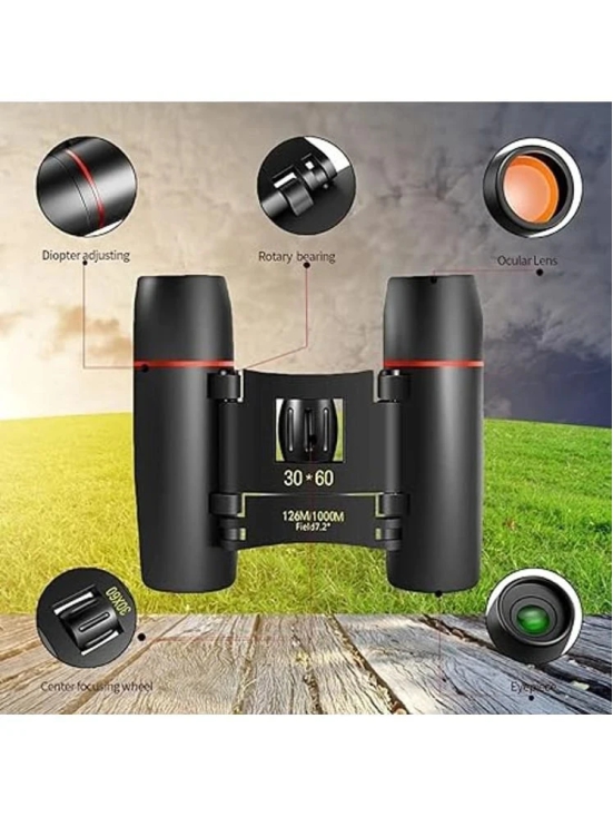 JGG Jain Gift Gallery Mini Binoculars 10X25 HD Portable Long Distance Telescope Black Binoculars