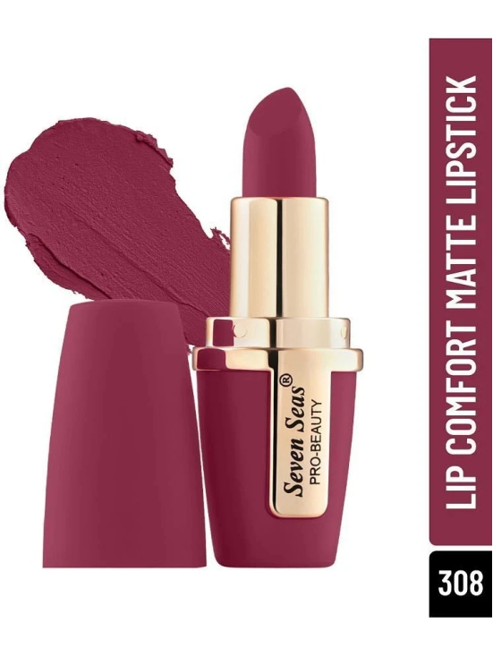 Seven Seas Intense Matte Color| Smooth Texture|Lip Comfort Velvet Matte Lipstick(Monza1)